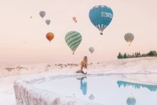 Pamukkale und Pamukkale Hot Air Balloon Tour