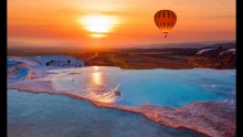 Pamukkale i Pamukkale wycieczka balonem z Antalyi